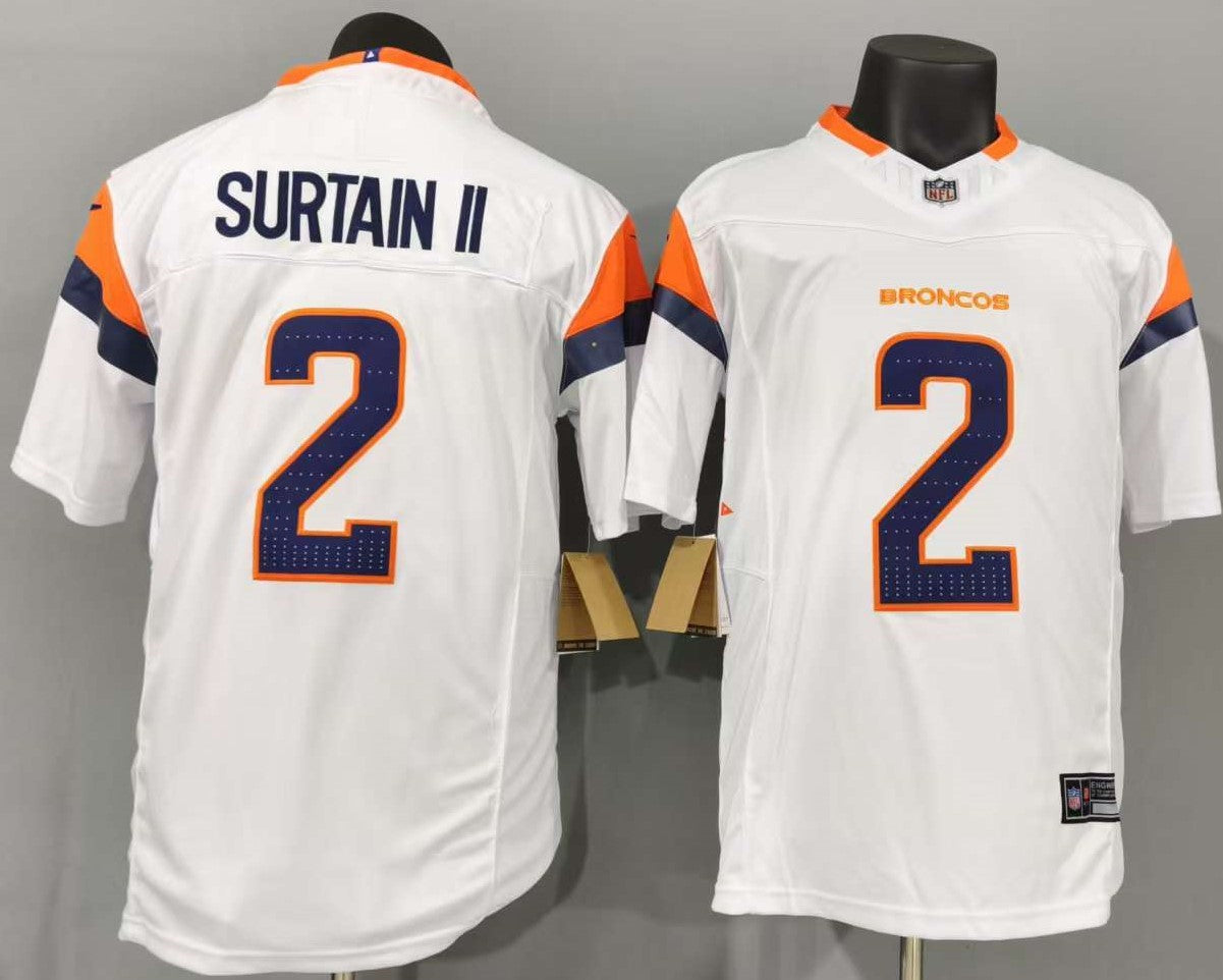 Pat Surtain II #2 Denver Broncos Game Jersey