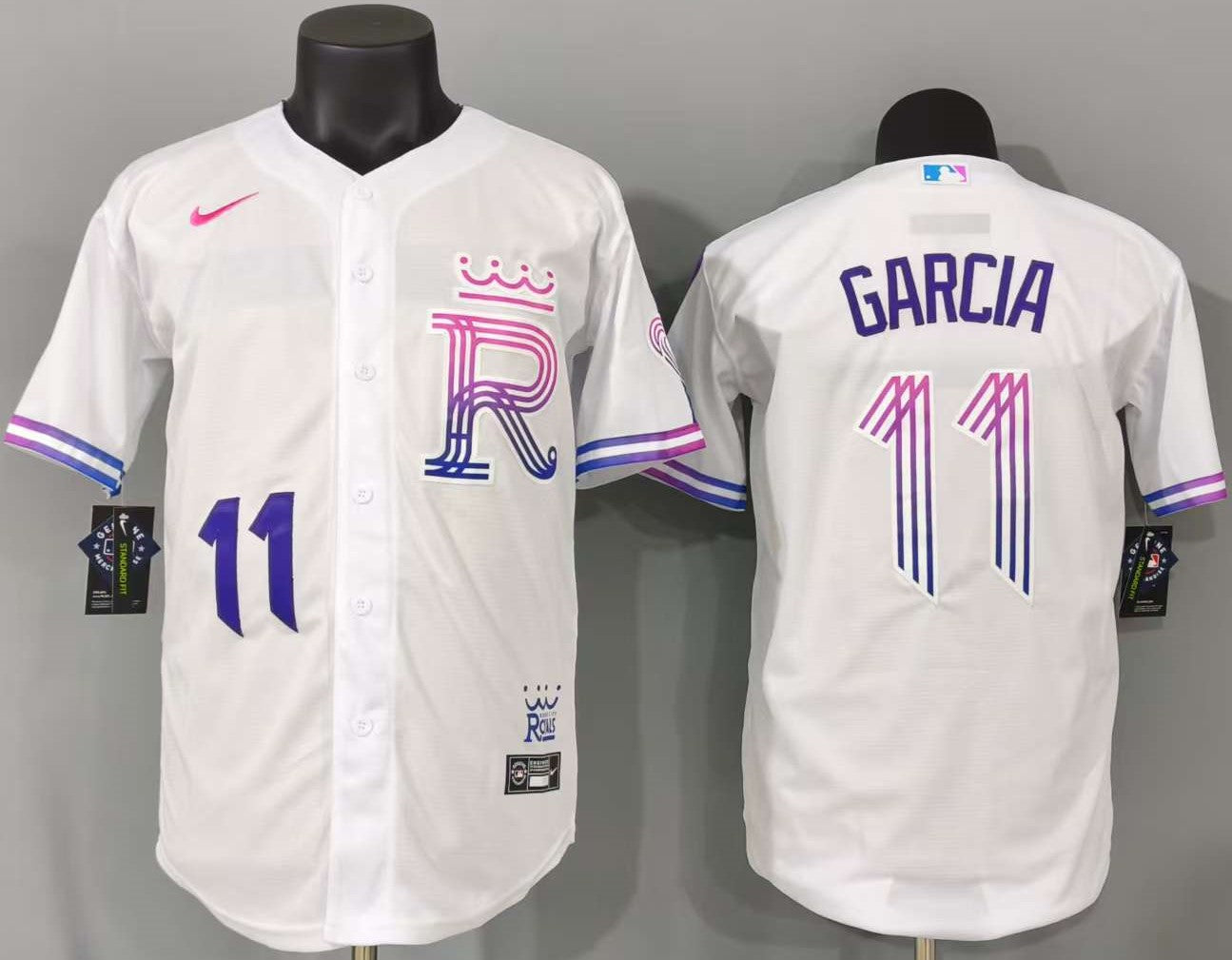 Kansas City Royals Maikel Garcia #11 Baseball Jersey