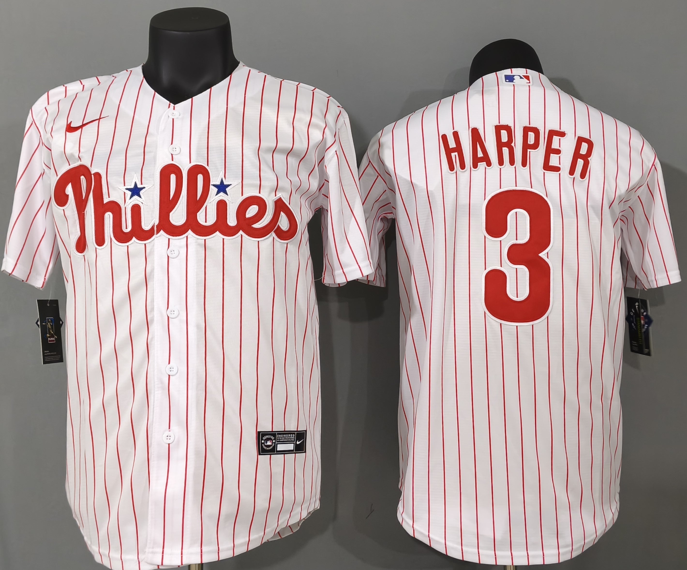 Philadelphia Phillies Bryce Harper #3 Baseball Jersey