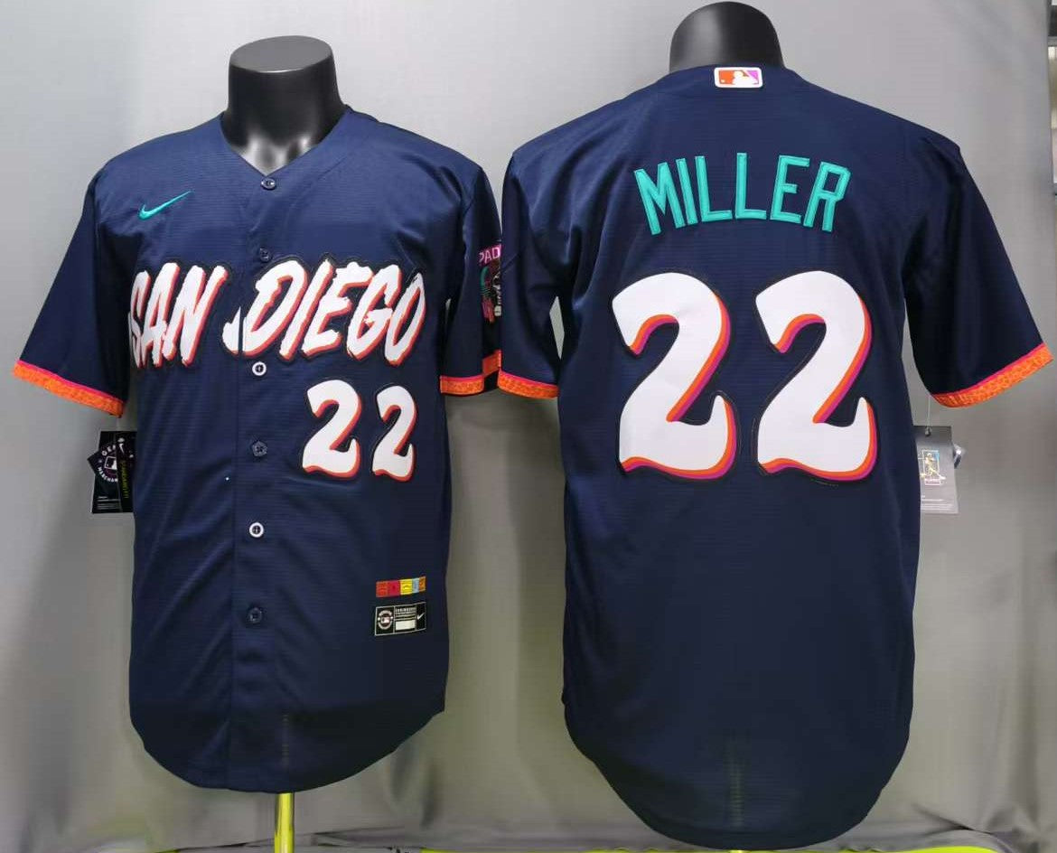 San Diego Padres Mason Miller #22 Baseball Jersey