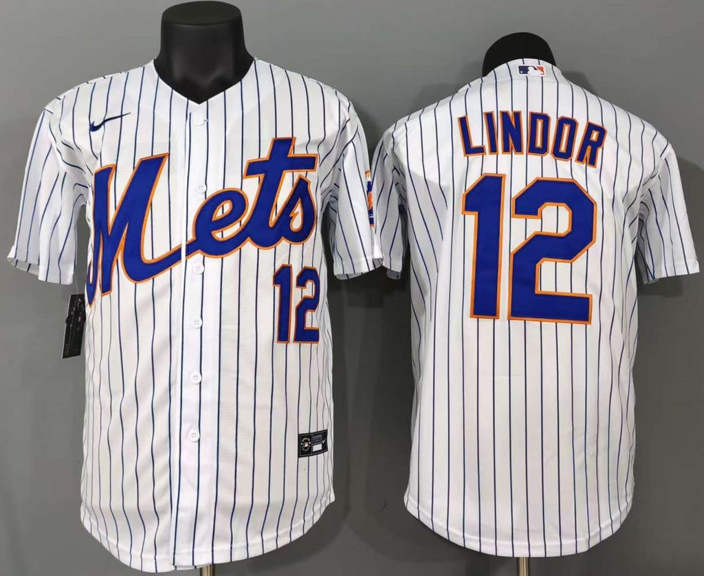 New York Mets Francisco Lindor #12 Baseball Jersey