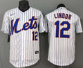 New York Mets Francisco Lindor #12 Baseball Jersey