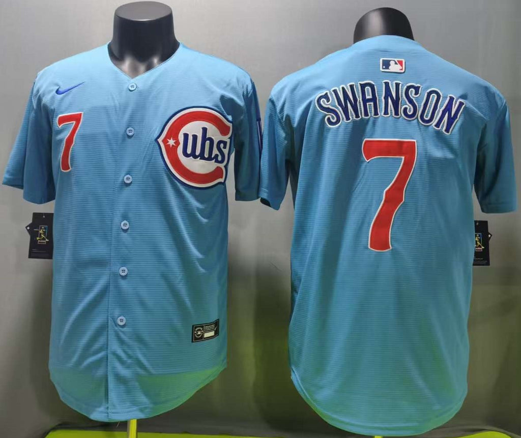 Chicago Cubs Dansby Swanson #7 Baseball Jersey