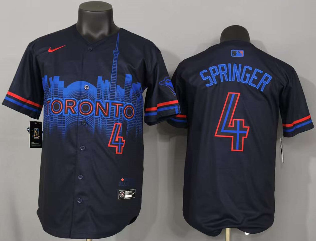 Toronto Blue Jays George Springer #4 Baseball Jersey