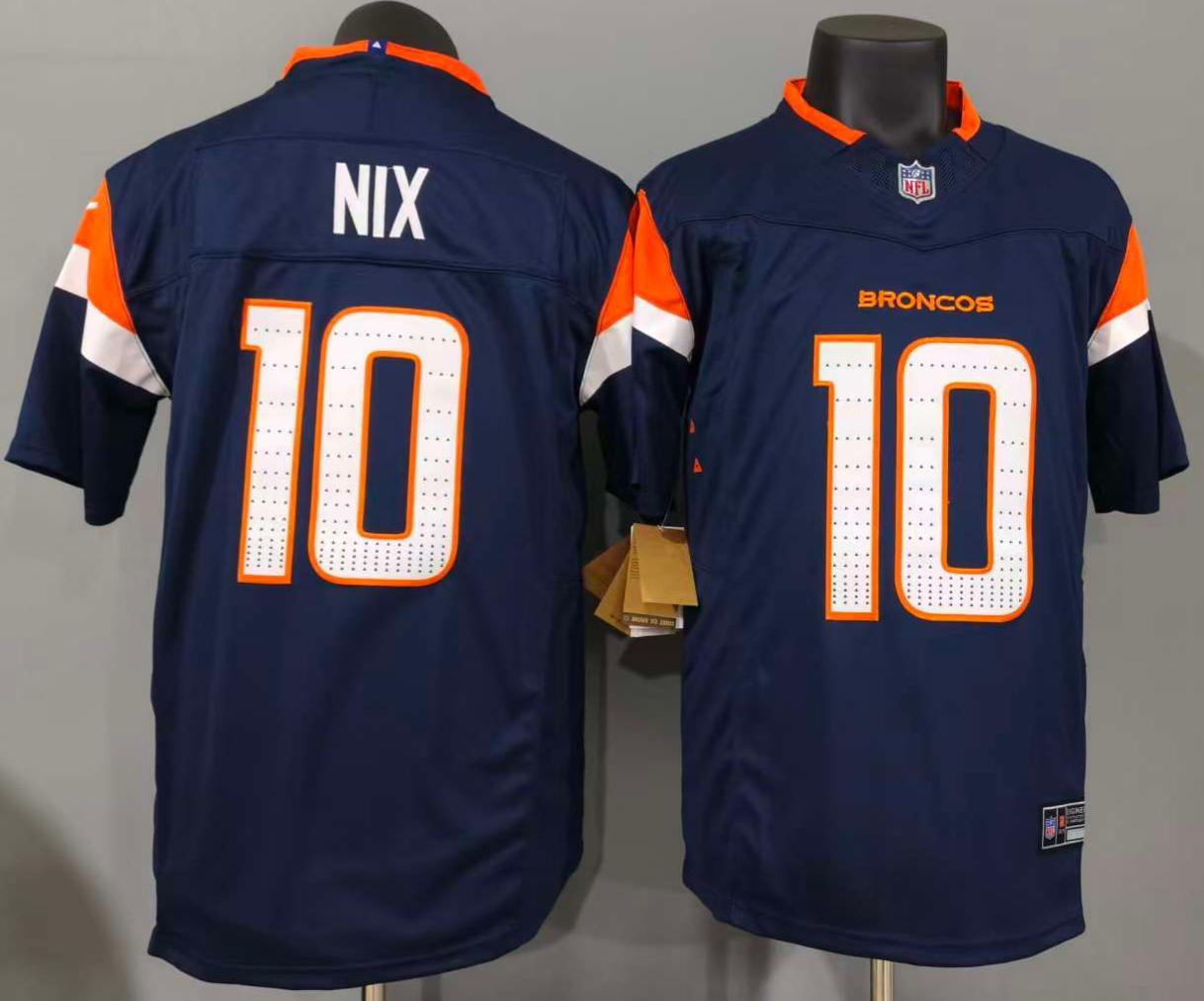 Bo Nix #10 Denver Broncos Game Jersey