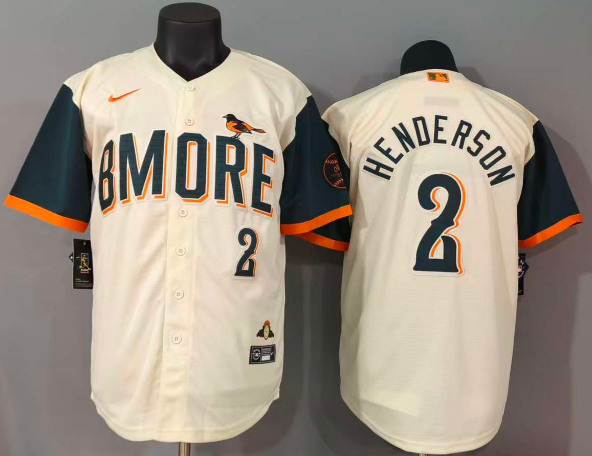 Baltimore Orioles Gunnar Henderson #2 Baseball Jersey