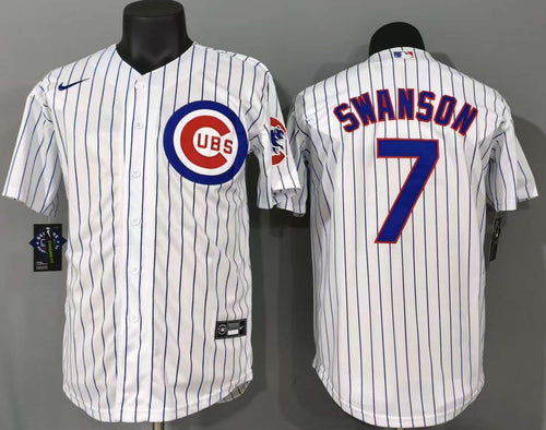 Chicago Cubs Dansby Swanson #7 Baseball Jersey