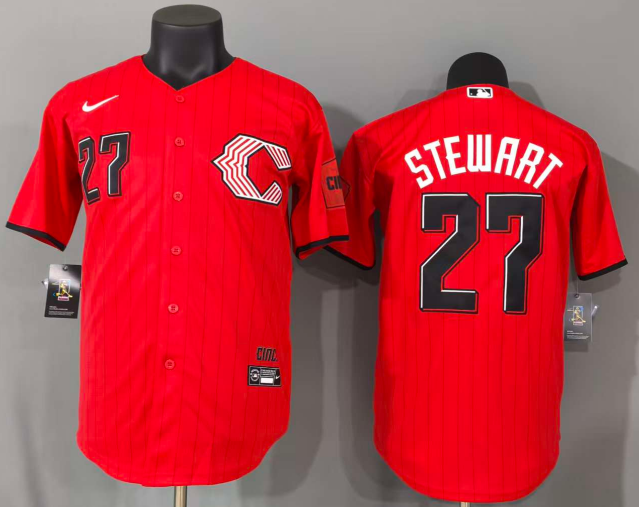 Cincinnati Reds Sal Stewart #27 Baseball Jersey