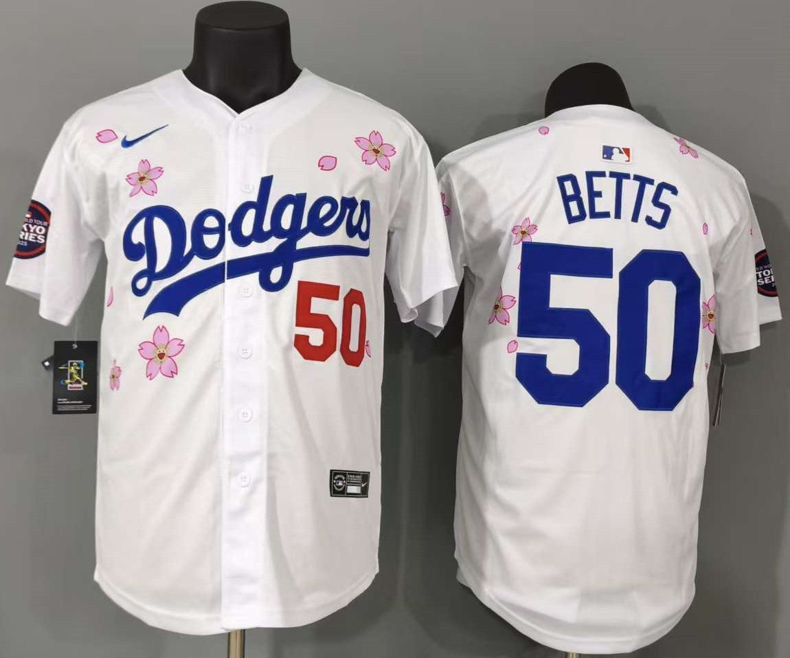 Los Angeles Dodgers Mookie Betts #50 Baseball Jersey