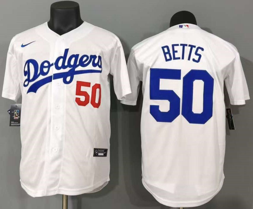 Los Angeles Dodgers Mookie Betts #50 Baseball Jersey