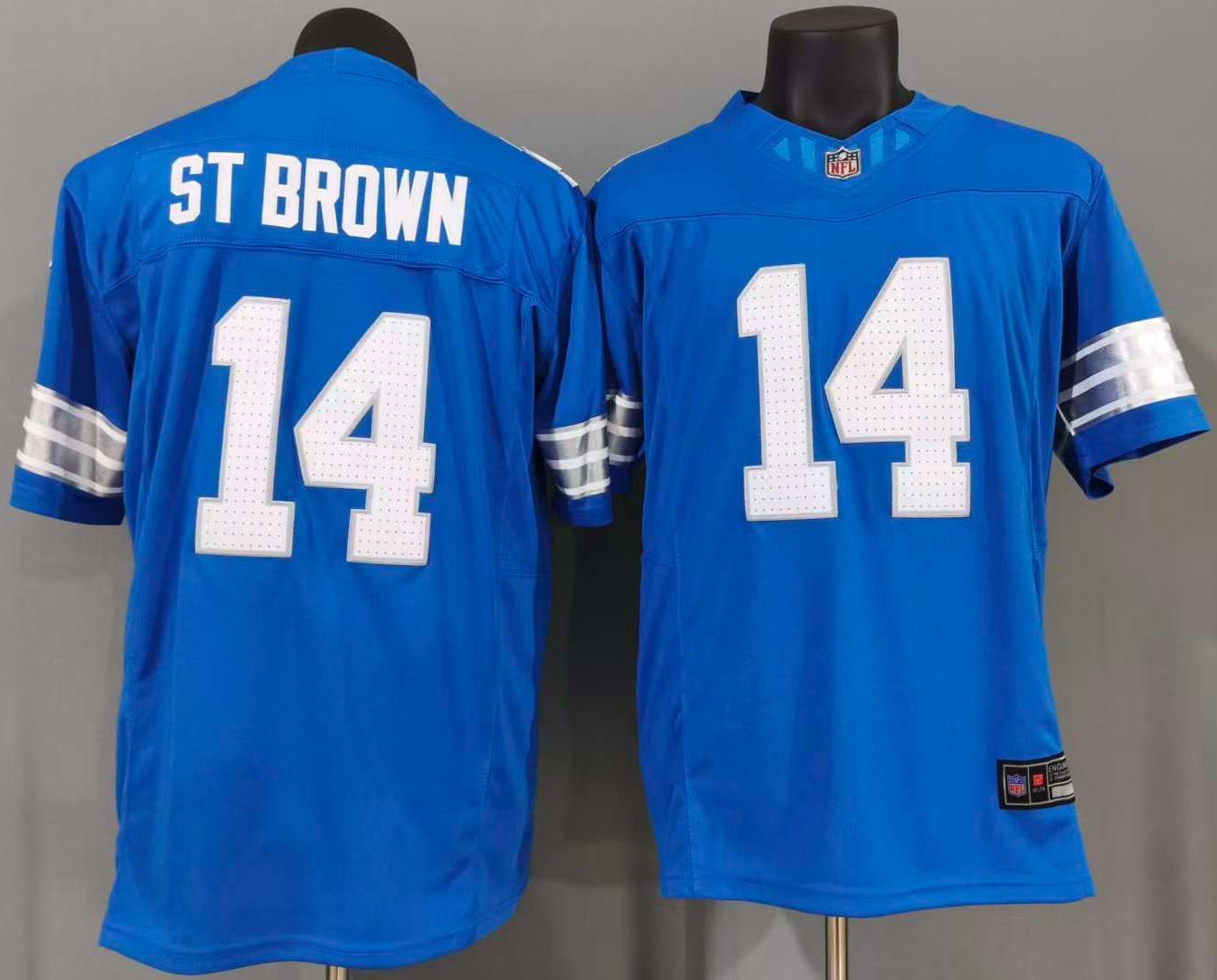 Amon-Ra St. Brown #14 Detroit Lions Game Jersey