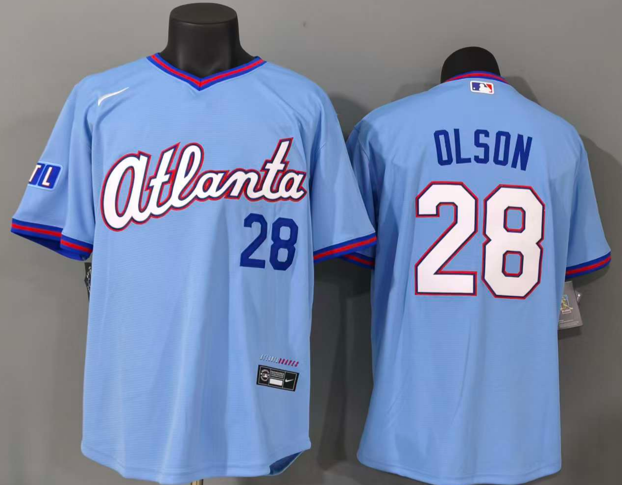 Atlanta Braves Matt Olson #28 Baseball Jersey