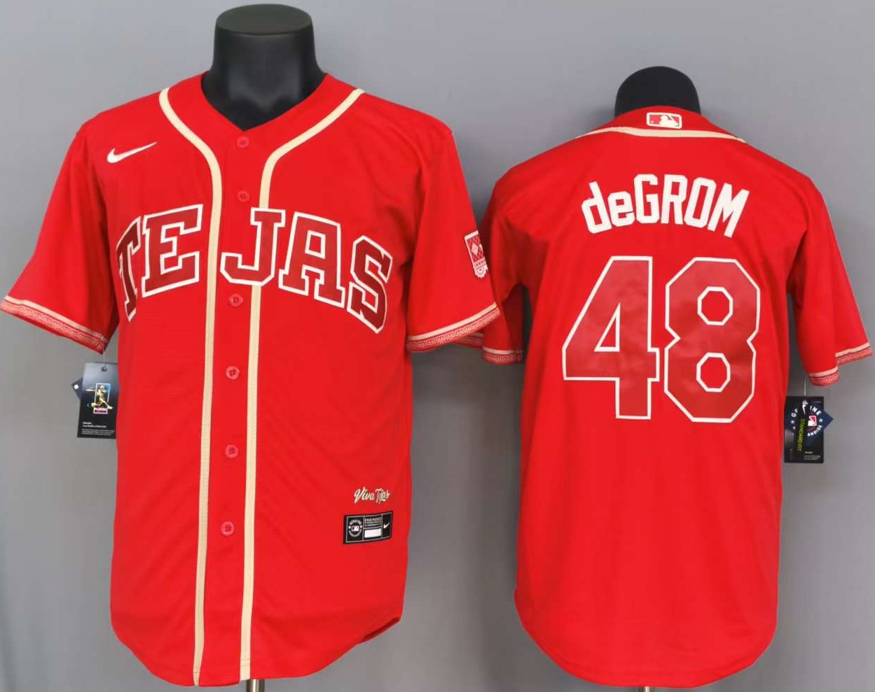 Texas Rangers Jacob deGrom #48 Baseball Jersey