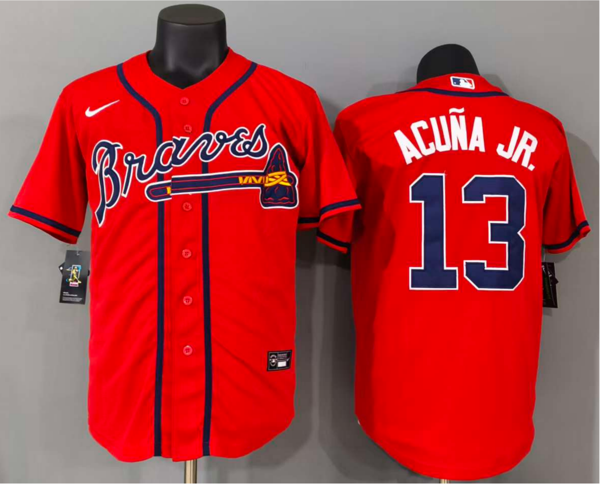 Atlanta Braves Ronald Acuña Jr. #13 Baseball Jersey