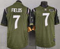 Justin Fields #7 New York Jets Game Jersey