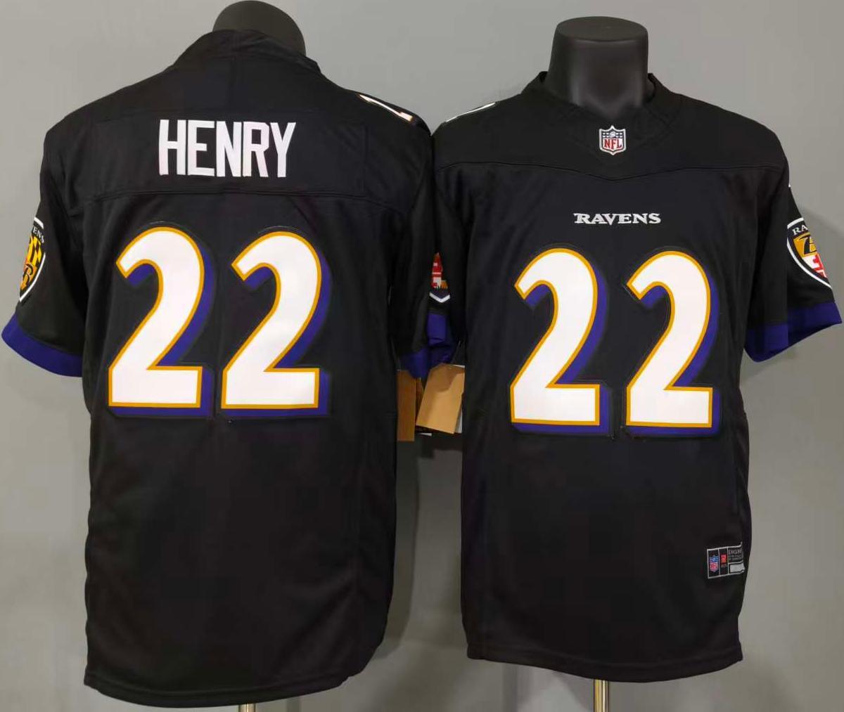 Derrick Henry #22 Baltimore Ravens Game Jersey