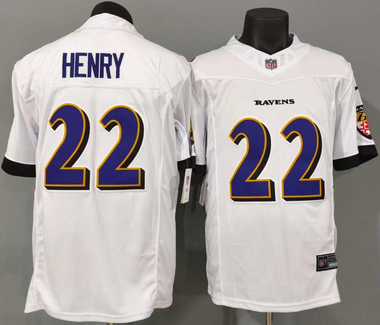 Derrick Henry #22 Baltimore Ravens Game Jersey