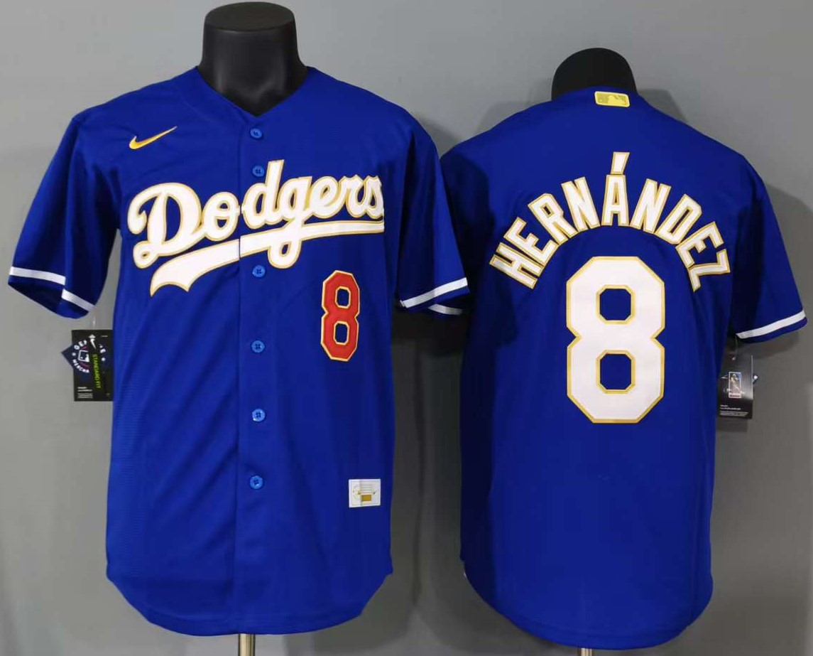 Los Angeles Dodgers Teoscar Hernández #8 Baseball Jersey
