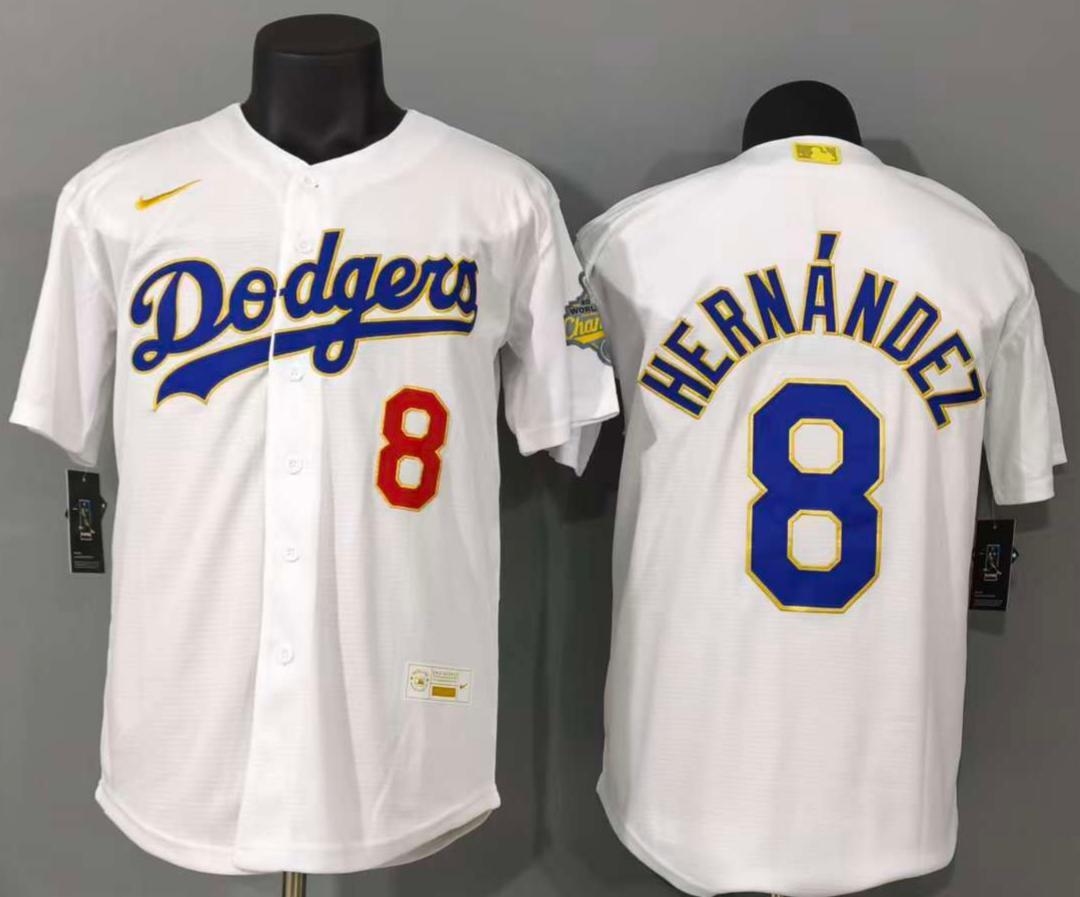 Los Angeles Dodgers Teoscar Hernández #8 Baseball Jersey