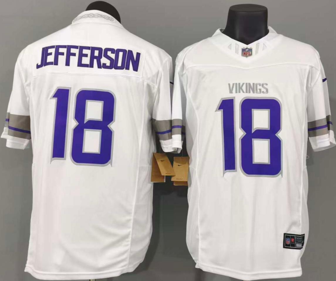 Justin Jefferson #18 Minnesota Vikings Game Jersey