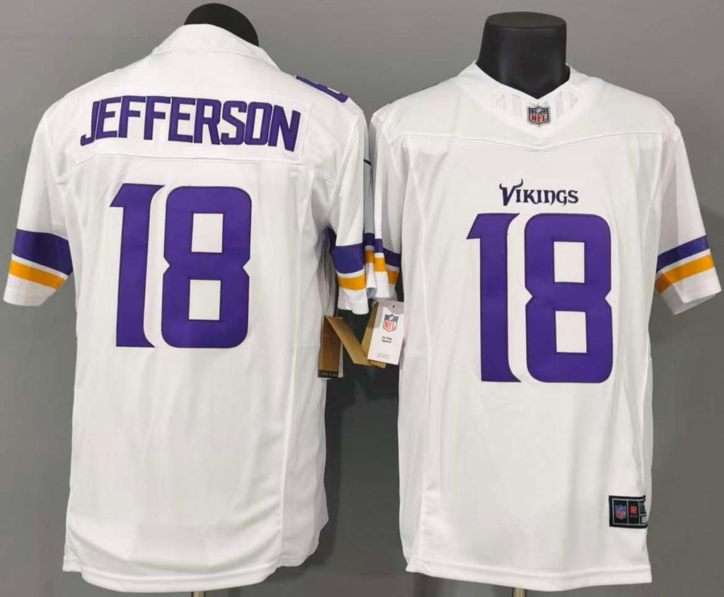 Justin Jefferson #18 Minnesota Vikings Game Jersey