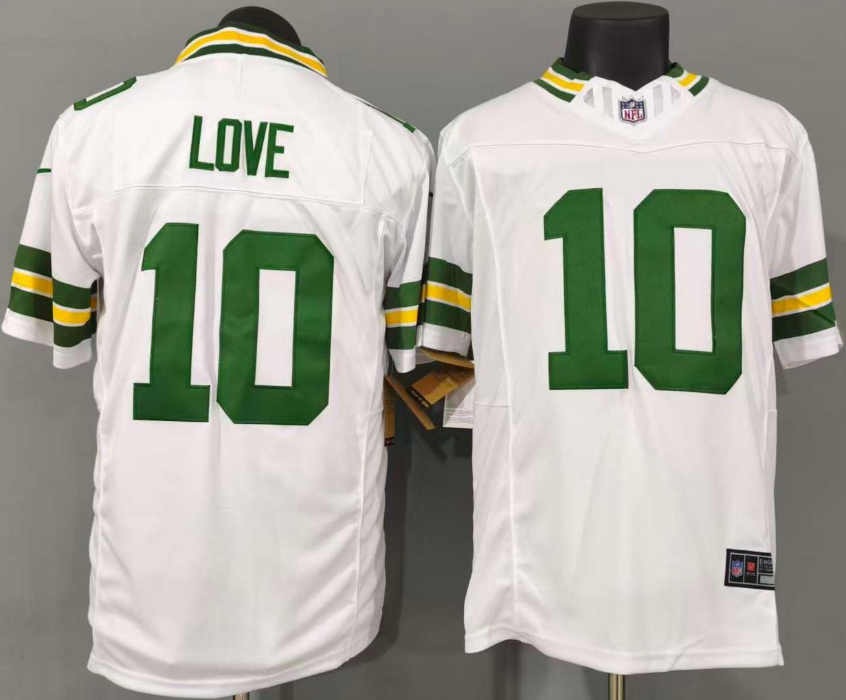 Jordan Love #10 Green Bay Packers Game Jersey
