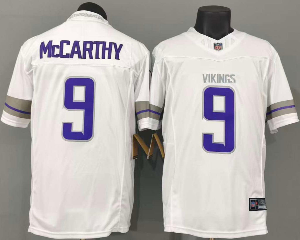 J.J. McCarthy #9 Minnesota Vikings Game Jersey