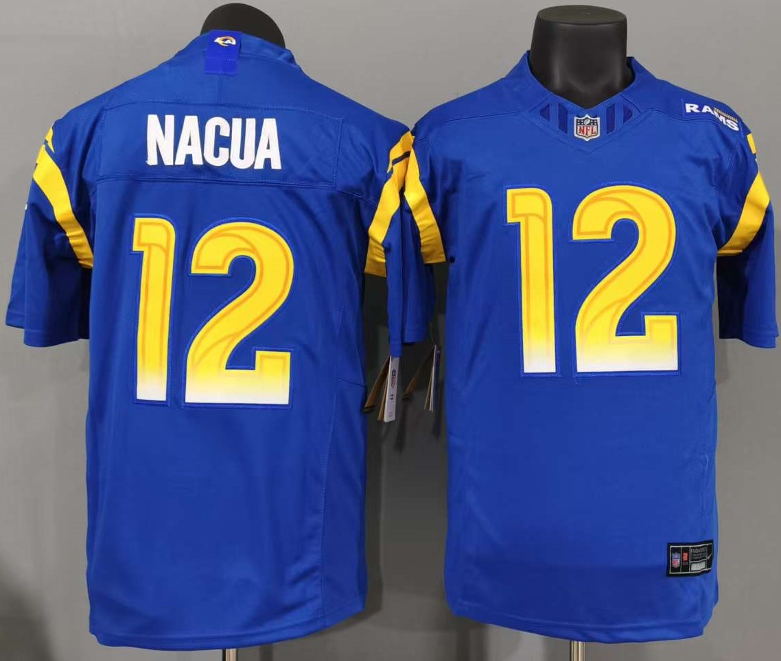 Puka Nacua #12 Los Angeles Rams Game Jersey