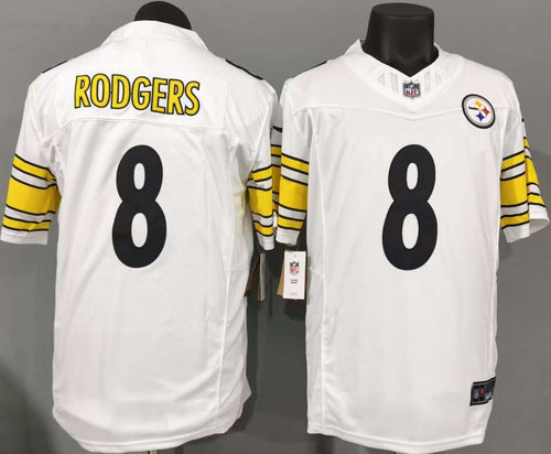 Aaron Rodgers #8 Pittsburgh Steelers Game Jersey