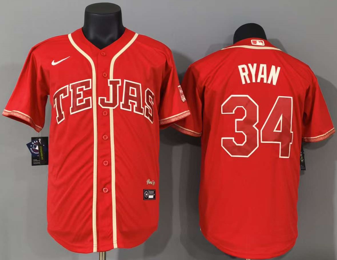 Texas Rangers Nolan Ryan #34 Baseball Jersey