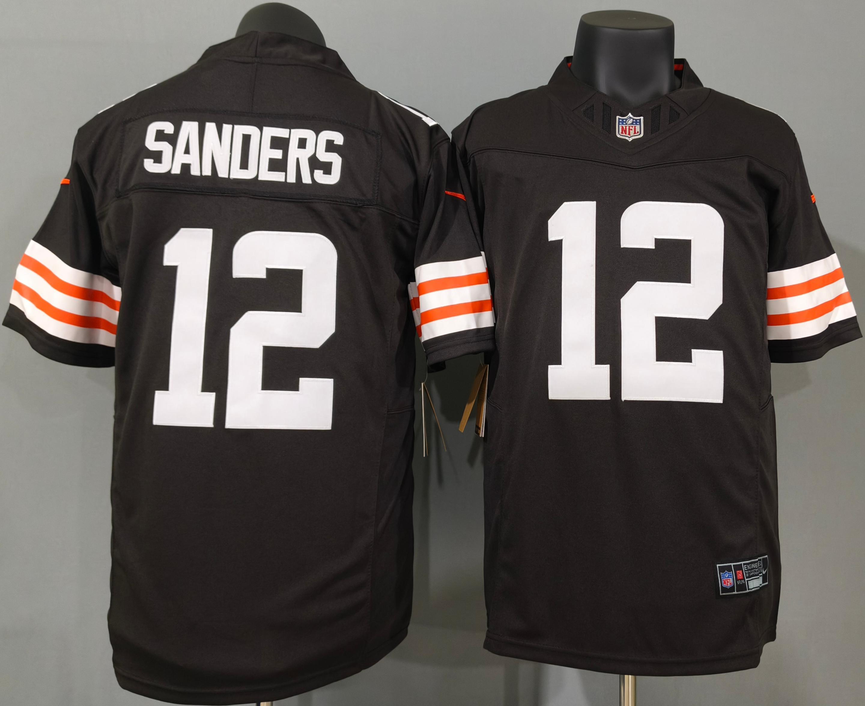 Shedeur Sanders #12 Cleveland Browns Game Jersey
