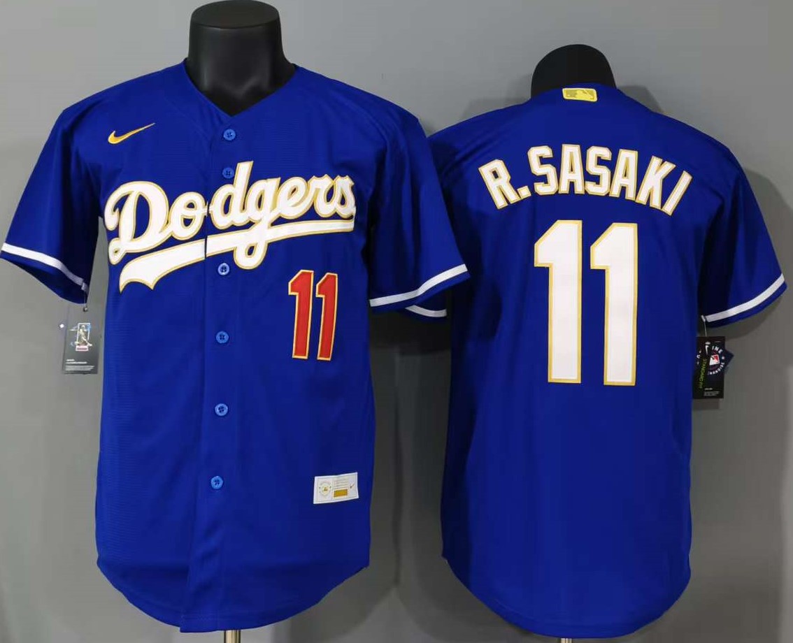 Los Angeles Dodgers Roki Sasaki #11 Baseball Jersey