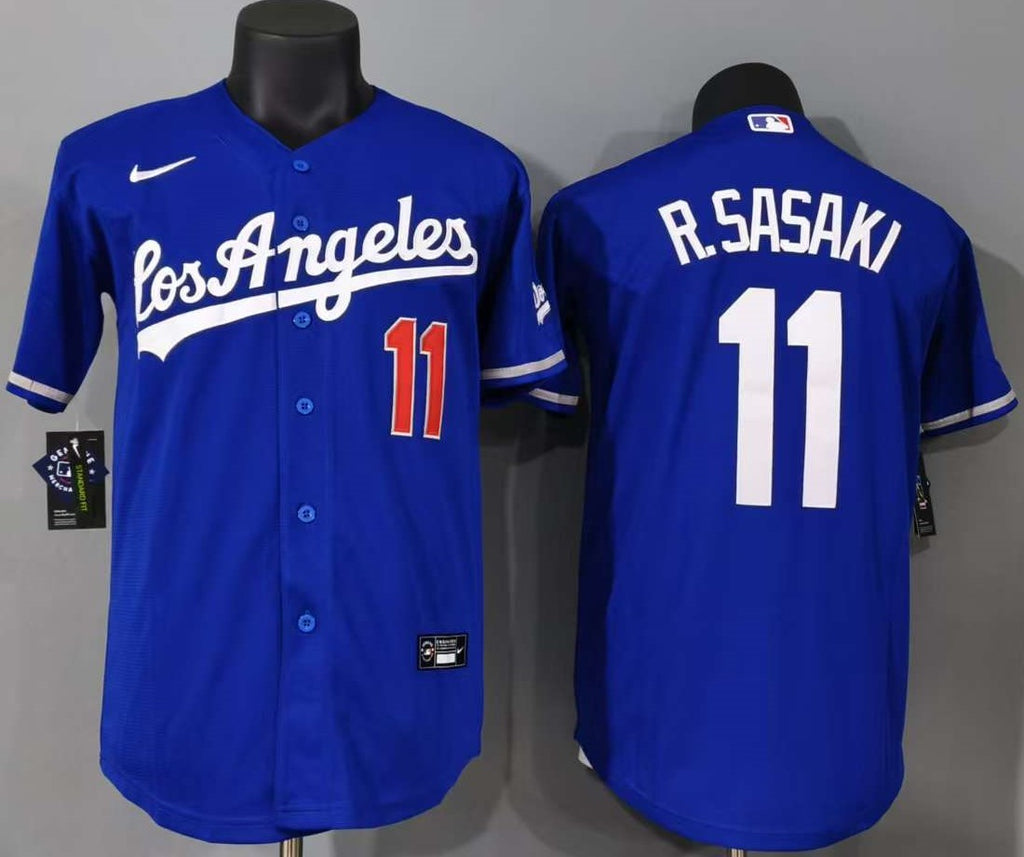 Los Angeles Dodgers Roki Sasaki #11 Baseball Jersey