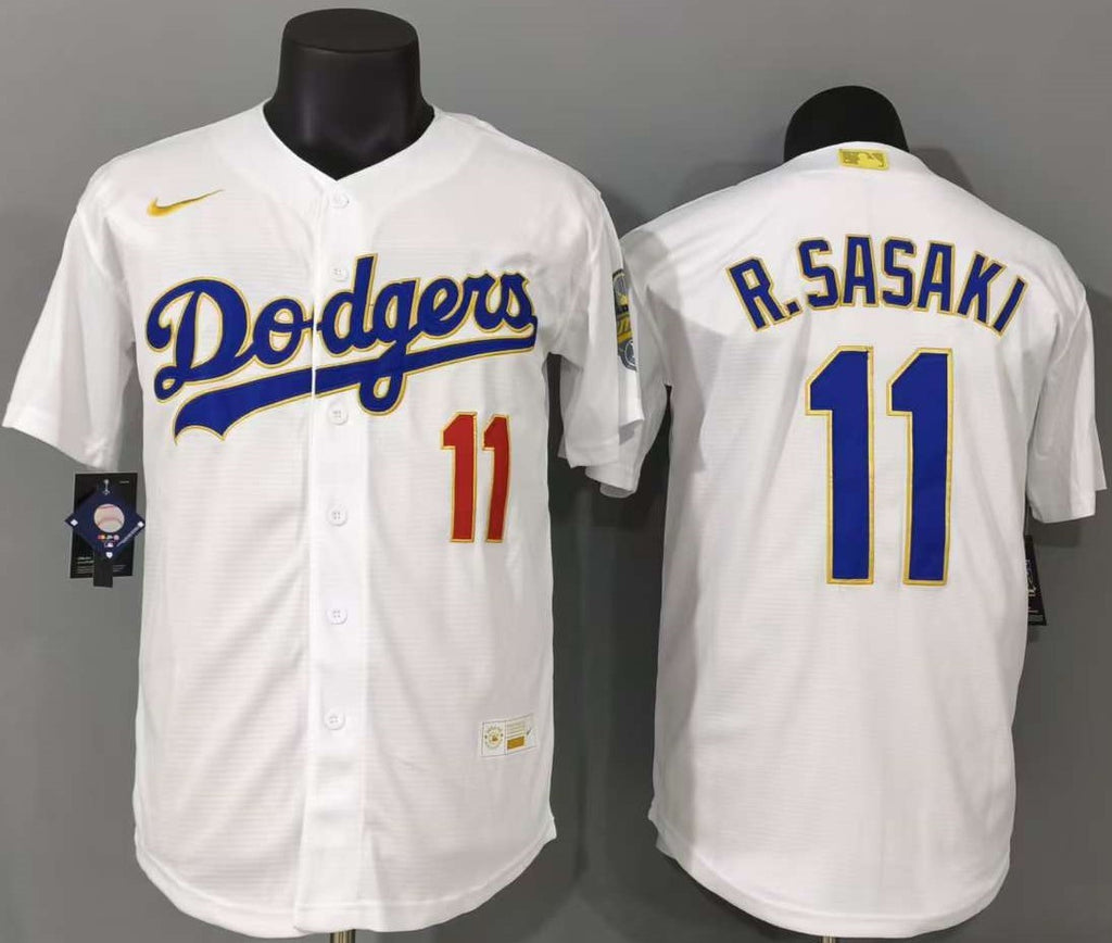 Los Angeles Dodgers Roki Sasaki #11 Baseball Jersey