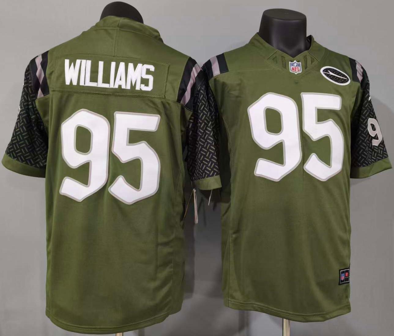 Quinnen Williams #95 New York Jets Game Jersey
