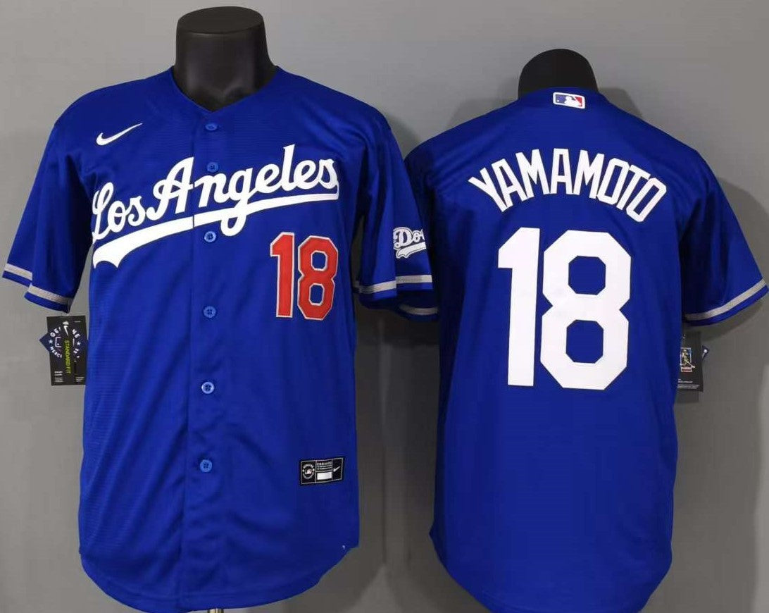 Los Angeles Dodgers Yoshinobu Yamamoto #18 Baseball Jersey